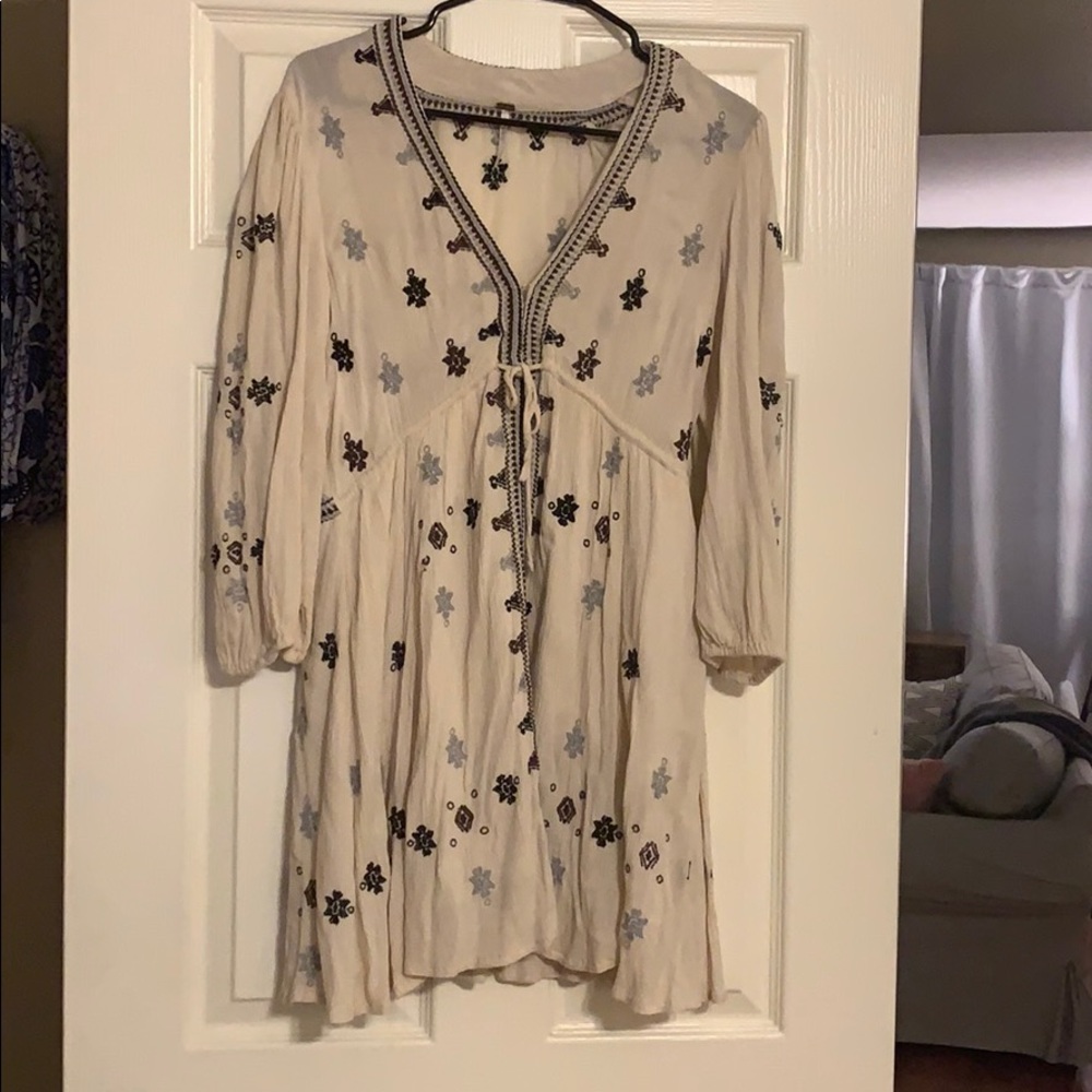 Free people star gazer dress - cream - SMALL